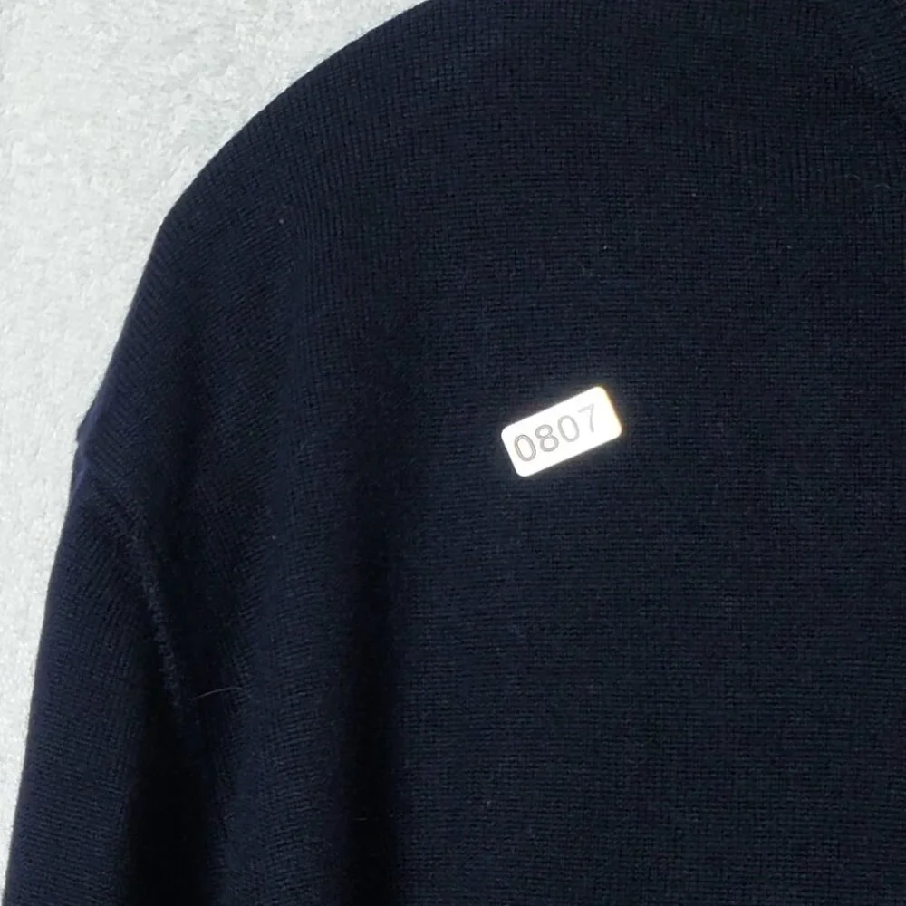 Boss Hugo Boss Mens Virgin Wool Sweater Made In Italy Midnight Medium
